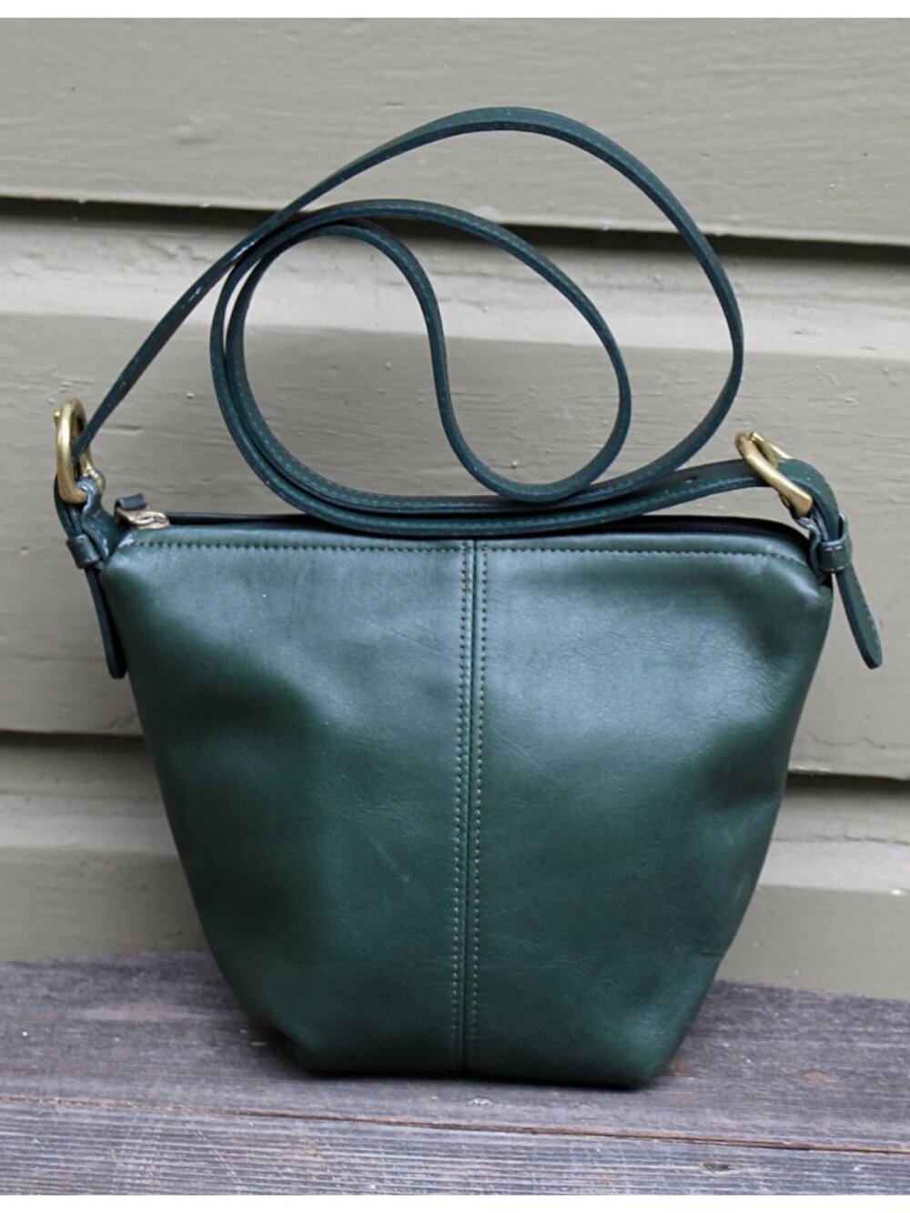 Coach Vintage - MacDougal Zip Crossbody 4130 in Bottle Green, USA Pre-1994